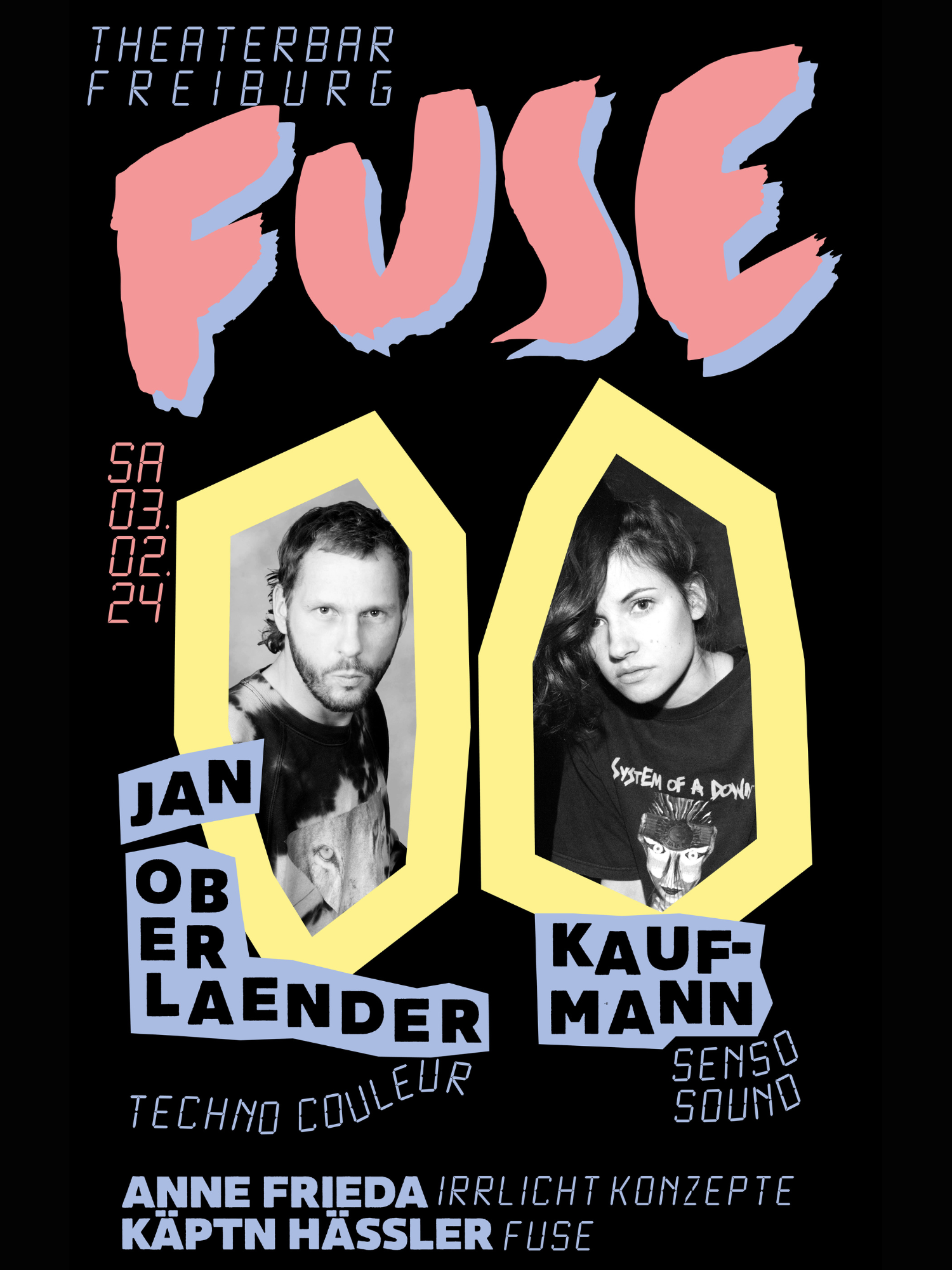 Veranstaltungsbild für FUSE  Freiburg w./ JAN OBERLAENDER (Techno Couleur/Rostock) & KAUFMANN (Senso/Berlin)
